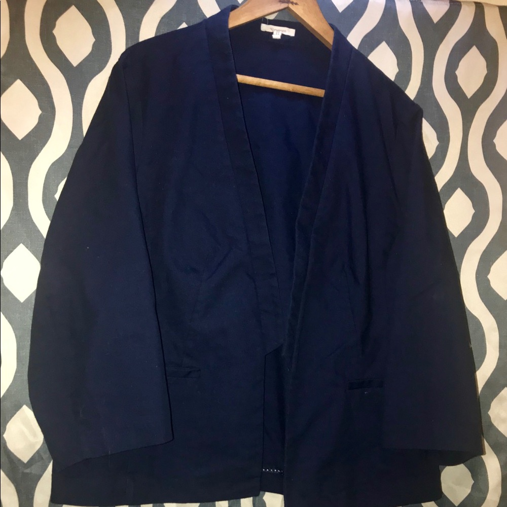 Maurices Navy Open Front Blazer Size 2
